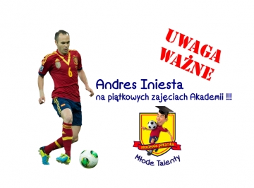 ANDRES INIESTA NA ZAJĘCIACH AKADEMII