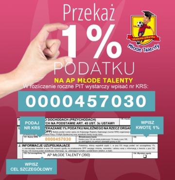 1 % NA AP MŁODE TALENTY